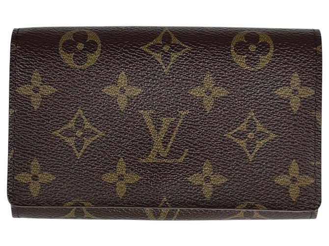 Portefeuille bi-fold Louis Vuitton Monogram Brown