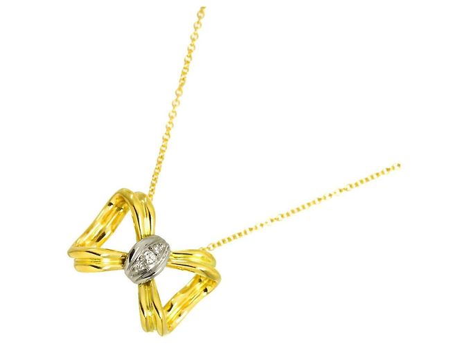 Autre Marque Collar Tiffany & Co. Ribbon Diamond