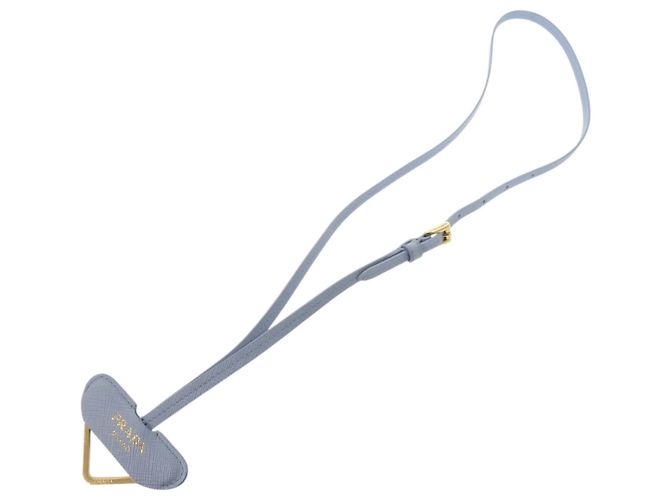 Colar com Pendente em Couro Saffiano Prada
