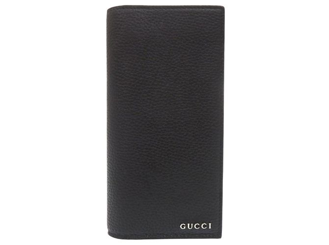 Gucci Black Leather Long Wallet