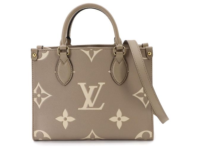 Sac cabas Louis Vuitton Onthego PM Bicolor Monogram Empreinte