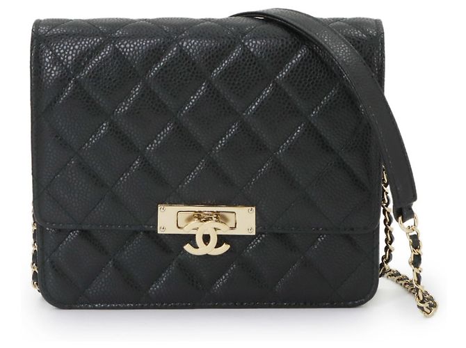 Portafoglio a catena Chanel Coco Lock Matelassé