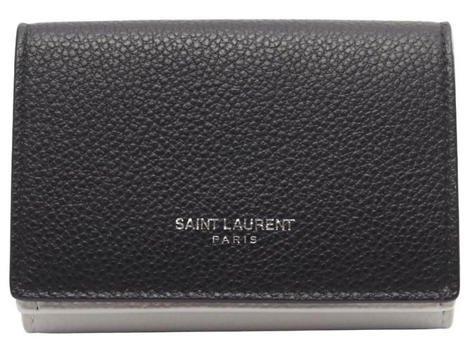 Yves Saint Laurent Tri-Fold Ledergeldbörse
