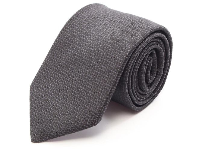 Hermès Hermes Black Silk Cravat