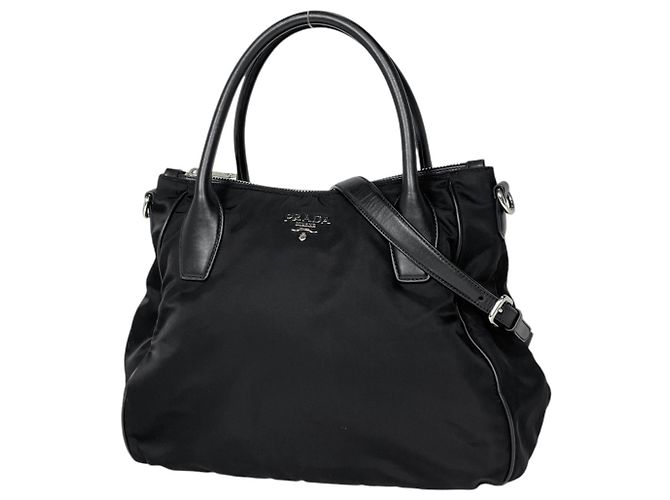 Borsa Tote 2-Way in Nylon e Pelle Prada