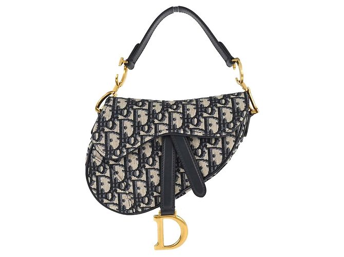 Christian Dior Saddle Oblique Canvas Small