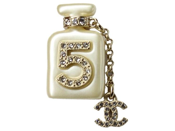 Chanel Broche de Frasco N°5 Perla y Estras