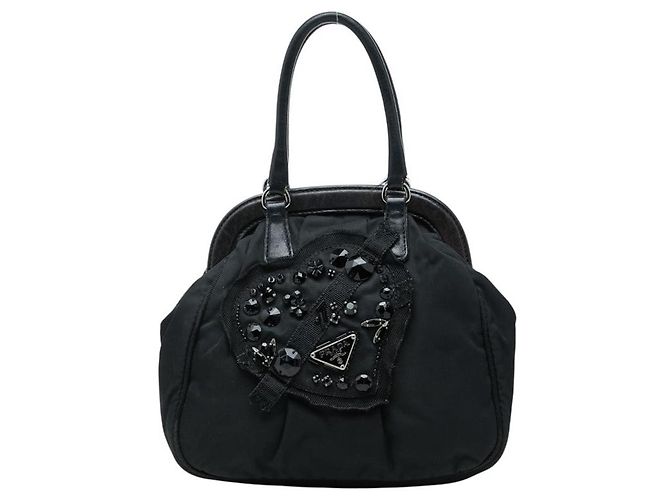 Placca logo triangolo cuore Prada Evening
