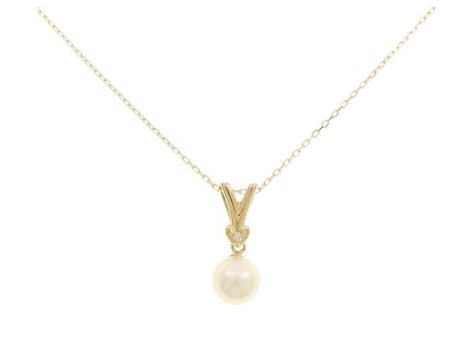 Autre Marque Collana in perle Akoya e diamanti Au750