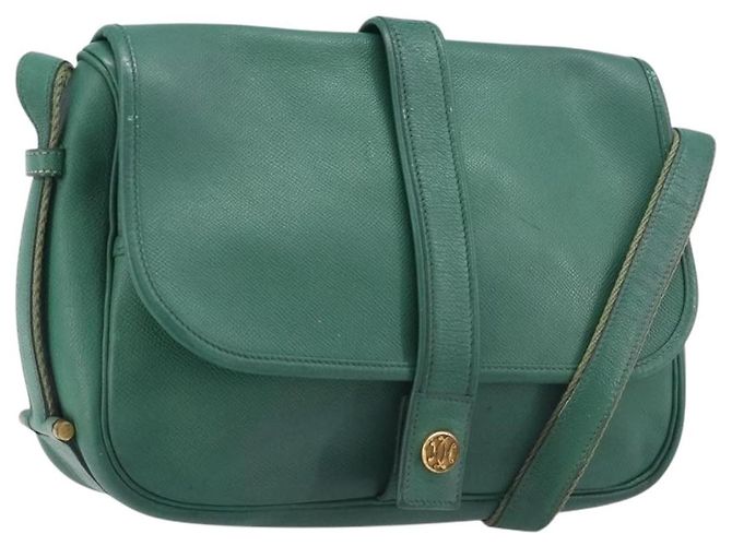 Hermès HERMES Shoulder Bag Leather Green Gold