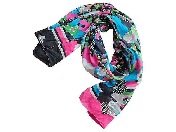 Pañuelo de seda Kenzo estampado floral
