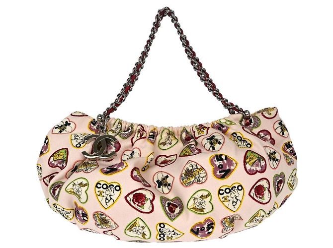 Chanel Valentine Hobo Printed Canvas Small