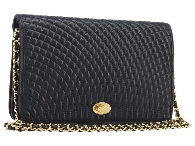 Bally Vintage Chain Quilted Leather