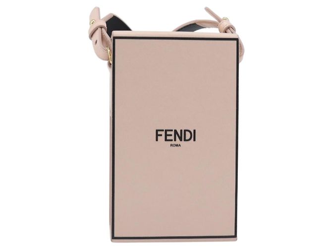 Fendi Logo Vertical Box Leather