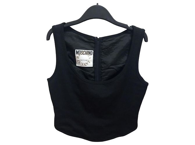 Moschino Couture Ärmelloses Top Schwarz