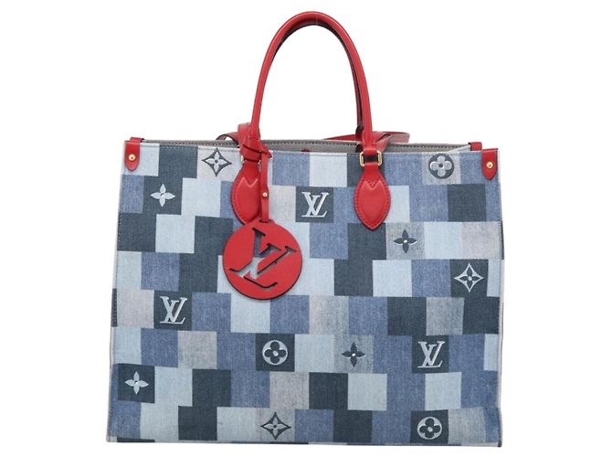 Louis Vuitton OnTheGo Damier and Monogram Patchwork Denim GM