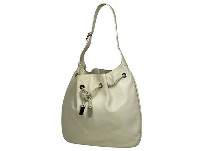 Borsa a tracolla Gucci in pelle bianca