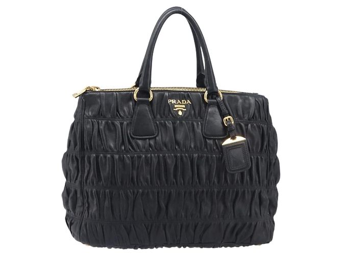 Prada Gaufre Double Zip Convertible Nappa Leather Medium
