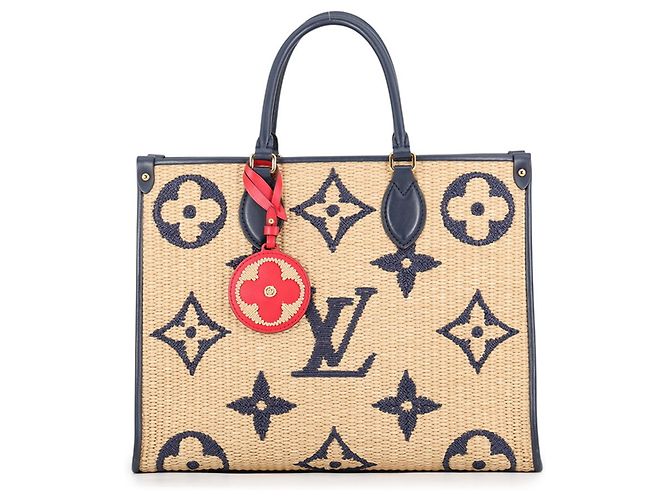 Sac cabas Louis Vuitton Monogram Raffia OnTheGo MM