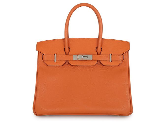 Hermès Hermes Birkin 30 en cuir Epsom Orange