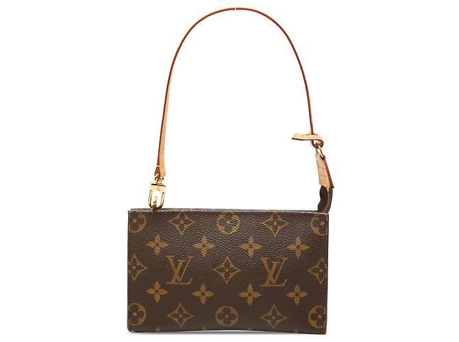 Brown Louis Vuitton Monogram Bucket Pouch PM