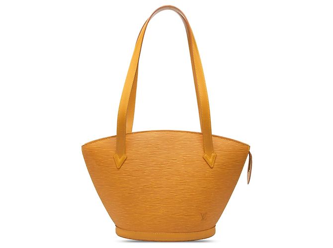 Borsa a tracolla Louis Vuitton Epi Saint Jacques PM gialla con tracolla lunga