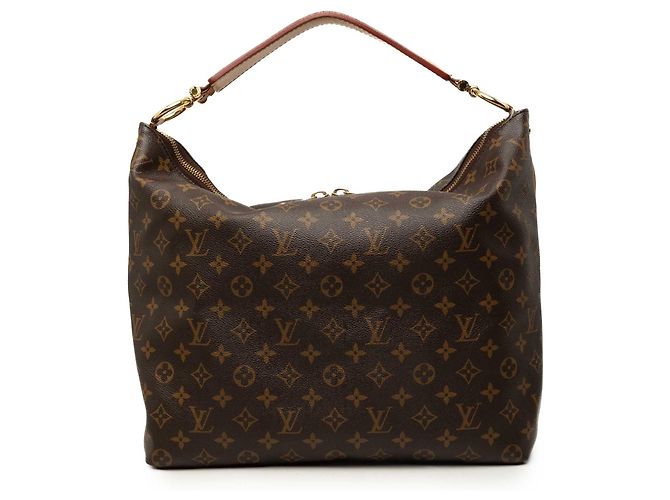 Bolsa Hobo Louis Vuitton Monogram Sully MM Castanha