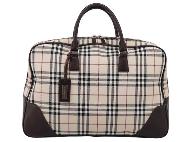 Burberry Boston Nova Check Canvas Mini