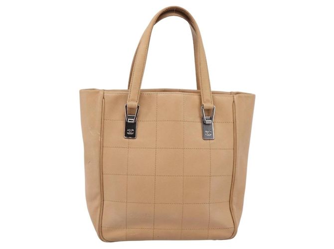 Chanel Chocolate Bar Coco Mark Leather