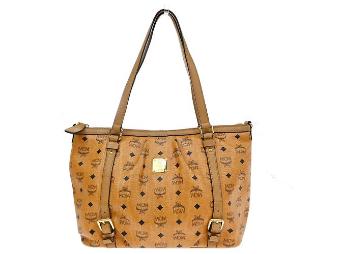 MCM Vintage Visetos Leather