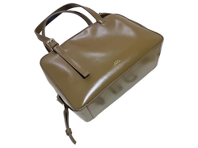 Apc A.P.C. Brown Smooth Leather Shoulder Bag