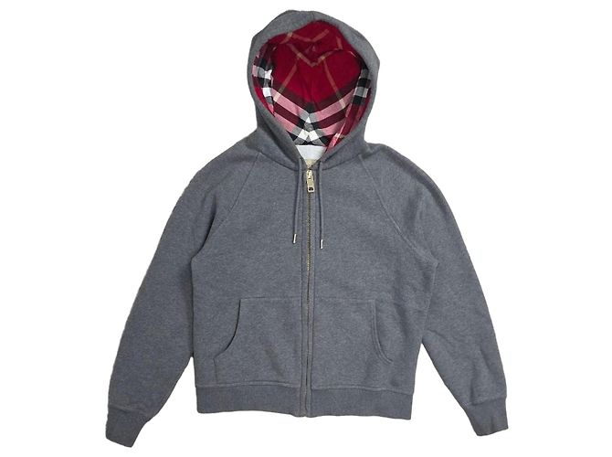 Burberry Zip-Hoodie Grau