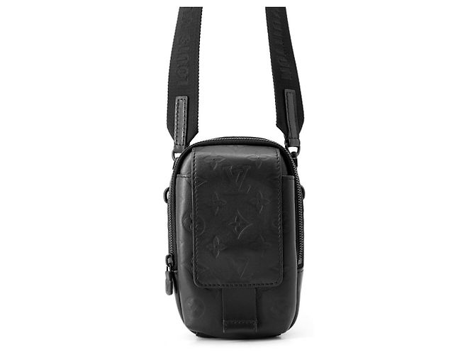 Louis Vuitton Monogram Shadow Double Phone Pouch Shoulder Bag