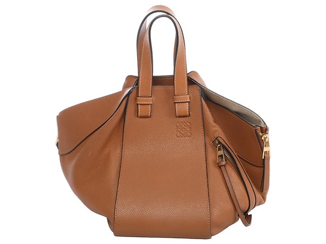 LOEWE Hammock Small Lederhandtasche in Braun