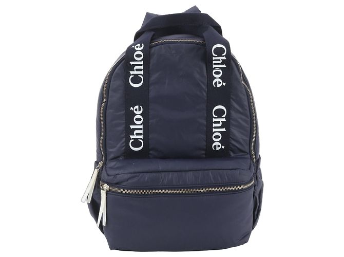 Mochila e bolsa de ombro Chloé azul marinho