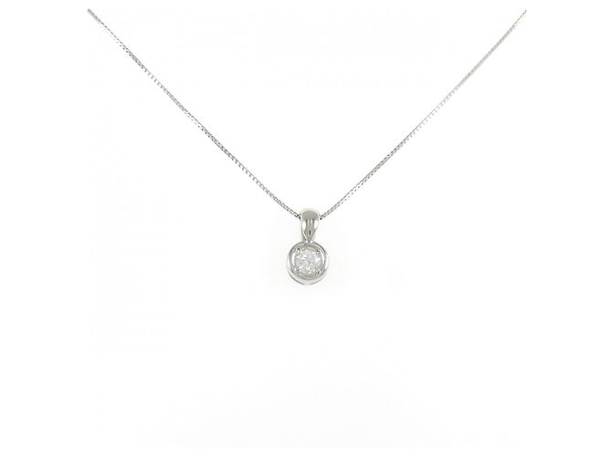 Autre Marque Platin-Diamant-Halskette PT1000 PT850