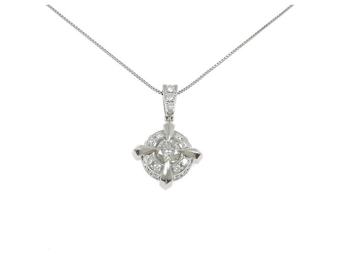 Autre Marque Collar de diamantes Pt900 Pt850
