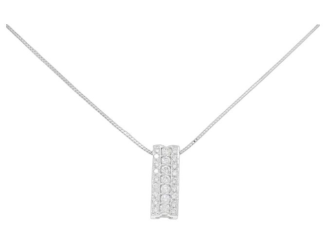 Autre Marque Collar de diamantes Pt900/Pt850