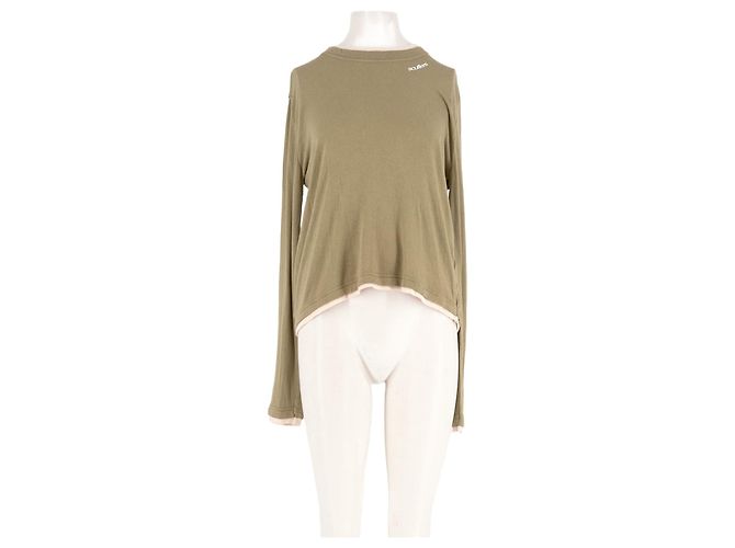Autre Marque SCUFFERS Pullover Khaki mit Rundhalsausschnitt