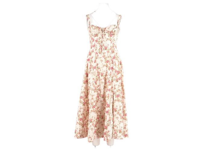 Autre Marque Vestido de algodón blanco