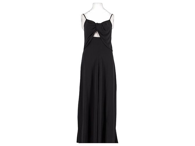 Autre Marque MORÉ NOIR Maxikleid Schwarz Viscose