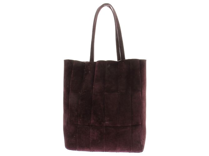 Sac à main Khaite en daim pourpre