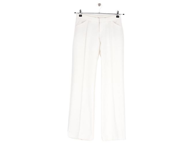 Barbara Bui Pantalones de algodón blanco