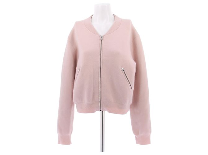 Acne Pink Wool Bomber Jacket