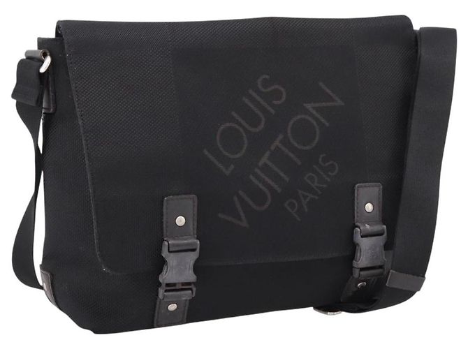 LOUIS VUITTON Damier Geant Petite Message Bag Black M93618 LV