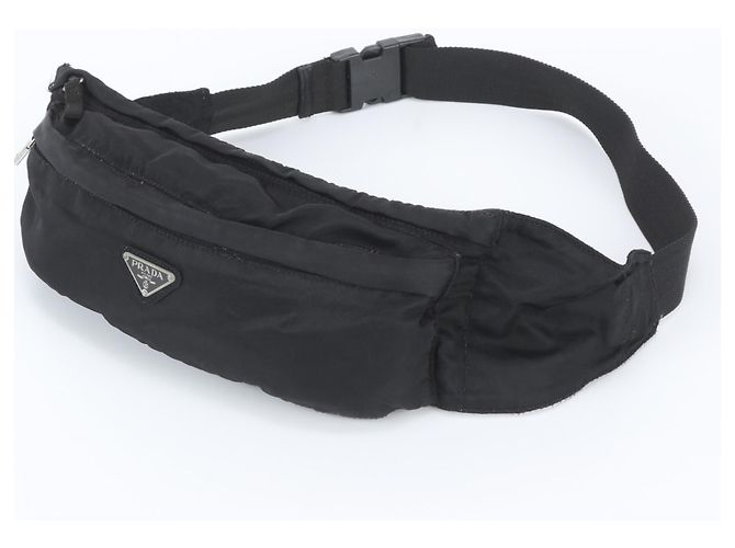 Prada Tessuto Nylon Triangle Logo Body Bag