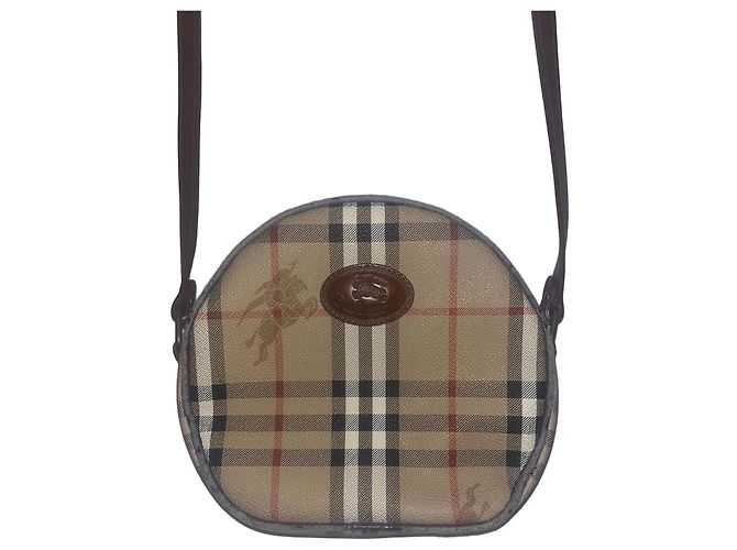 Borsa a tracolla rotonda Burberry Nova Check