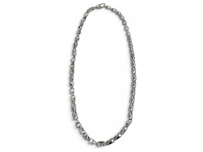 Collana lunga GUCCI Vintage Teardrop Link Chain 925
