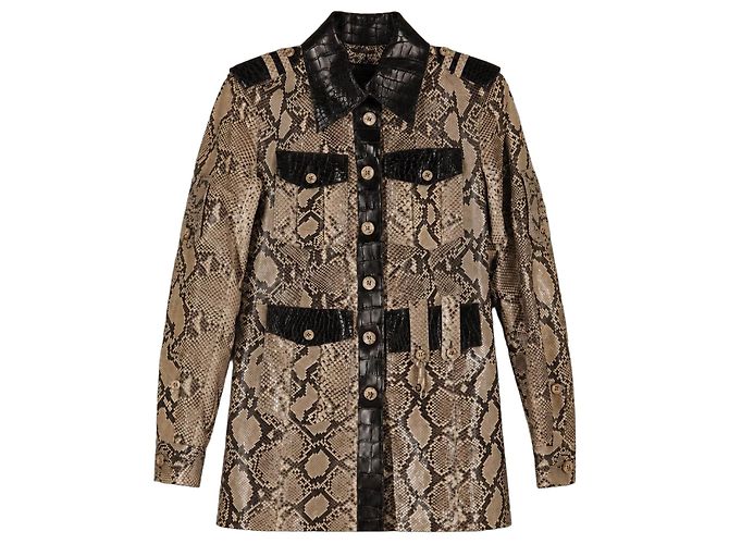 Dolce & Gabbana Python and Alligator Leather Jacket