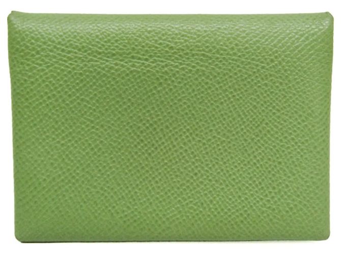 Hermès Hermes Calvi Duo Epsom Leather Card Case